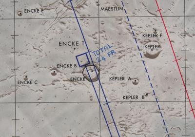 Lot #9527 Gene Cernan's Apollo 17 Flown Lunar Orbit Chart - Image 7