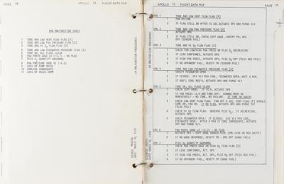 Lot #9375 James Lovell's Apollo 13 Training-Used LM Malfunction Procedures Book - Image 5