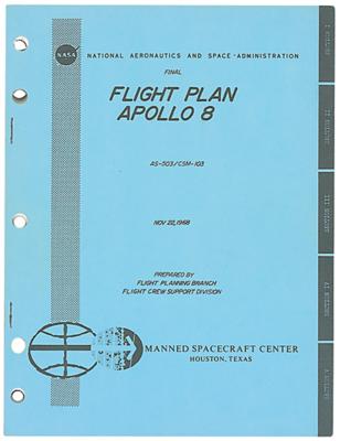 Lot #9202 Apollo 8 Final Flight Plan