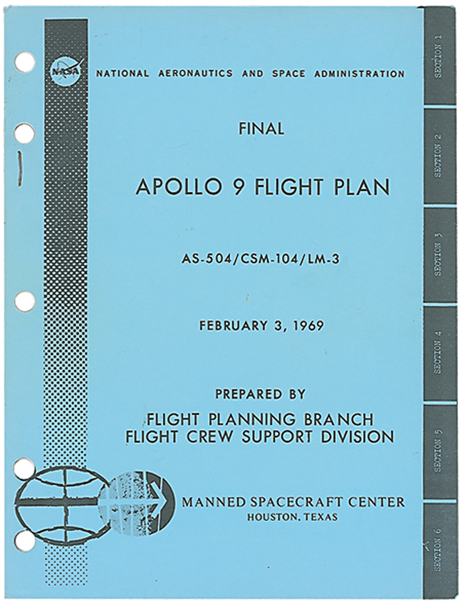 Lot #9224 Apollo 9 Final Flight Plan