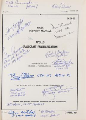 Lot #9595 Apollo Astronauts (13) Signed CSM Familiarization Manual - Image 2