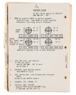 Lot #9508 Fred Haise's Training-Used Apollo 16 CSM G&C Checklist - Image 6