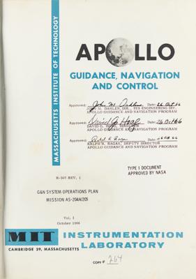 Lot #9176 Apollo 1 (AS-204A/205) G&N System Operations Plan - Image 2