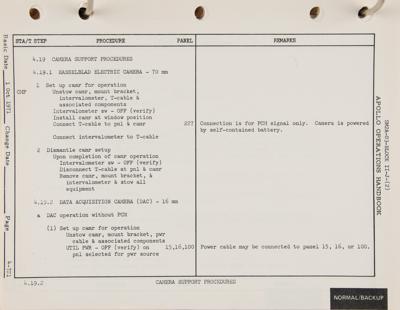 Lot #9626 Apollo 16 and 17 CSM Operations Handbook - Vol. 2 - Image 3