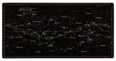 Lot #9492 Dave Scott Signed Apollo 15 Star Chart