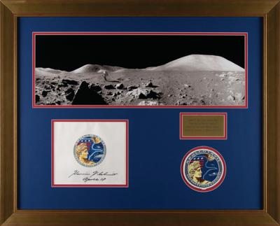 Lot #9538 Harrison Schmitt's Apollo 17 Flown Beta Cloth