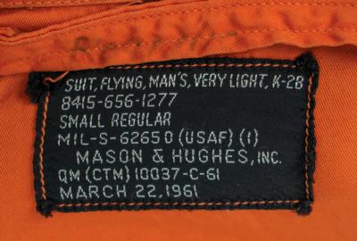 Lot #9768 Bob Overmyer's USAF 1961 K-2B Flight Suit - Image 3