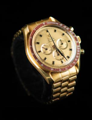 Lot #9001 Gus Grissom 18K Gold Omega Speedmaster Professional 1969 Apollo 11 Commemorative Watch