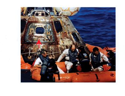 Lot #9525 Apollo 17 Flown CM Rescue Arrow and Recovery Team Wetsuit - Image 3