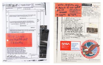 Lot #9801 Space Shuttle (3) Flown Artifacts (Attested as Flown) - Image 1