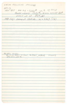 Lot #9738 Bill Pogue Handwritten Notes and (6) Signed Items - Image 2