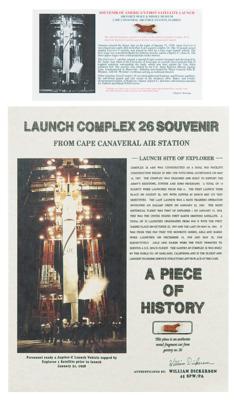 Lot #9868 Explorer I Satellite: Launch Complex 26 Gantry Fragments