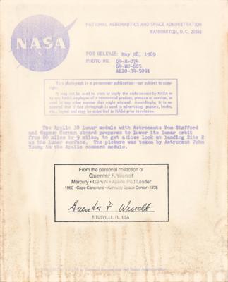 Lot #9708 Guenter Wendt's Lot of (3) Original NASA Photographs - Image 6