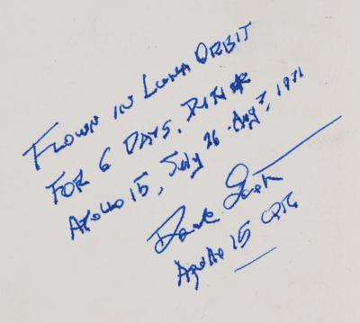 Lot #9447 Dave Scott's Apollo 15 Flown CSM Contingency Checklist - Image 2