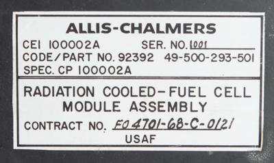 Lot #9649 Allis-Chalmers Radiation Cooled Fuel Cell Module Assembly - Image 5