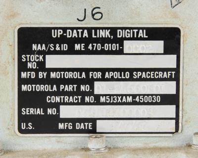 Lot #9654 Apollo CM Block II Up-Data Link Assembly - Image 3