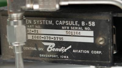 Lot #9016 Convair B-58 Hustler Escape Capsule Oxygen System - Image 4