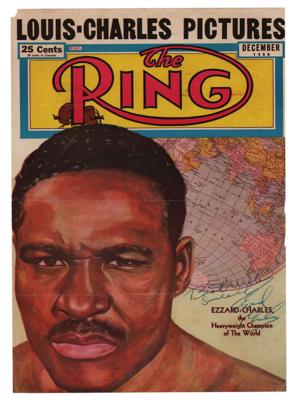 Lot #728 Ezzard Charles Signed Magazine Cover - Image 1