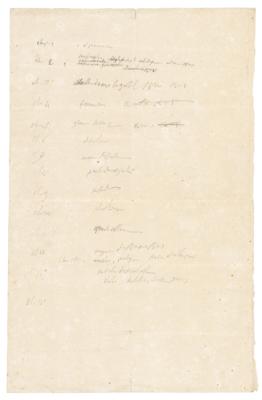 Lot #334 Napoleon Bonaparte Handwritten Manuscript