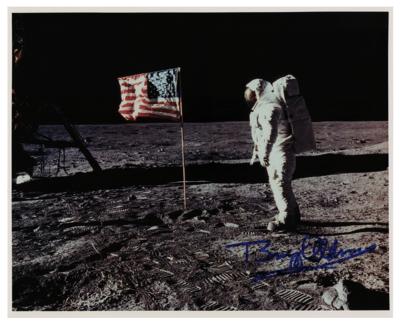 Lot #380 Buzz Aldrin Signed Photograph