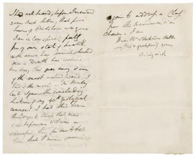 Lot #231 Adam Sedgwick Autograph Letter Signed - Image 2