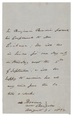 Lot #210 Benjamin Collins Brodie Third-Person Autograph Letter Signed - Image 1