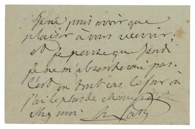 Lot #302 Frederic Passy Autograph Letter Signed - Image 1