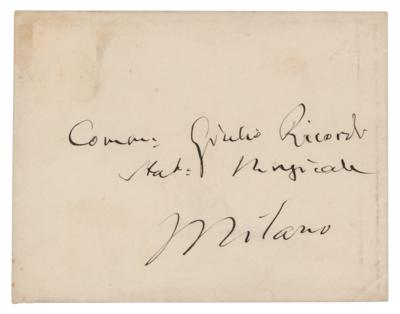 Lot #504 Giuseppi Verdi Autograph Letter Signed - Image 2