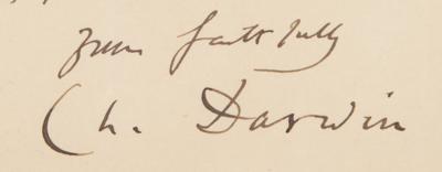 Lot #181 Charles Darwin Autograph Letter Signed on 'Origins of the Family' - Image 2