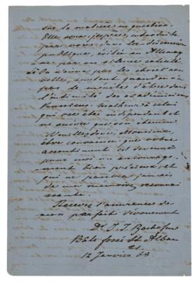 Lot #244 Johan Jakob Bachofen Autograph Letter Signed - Image 4