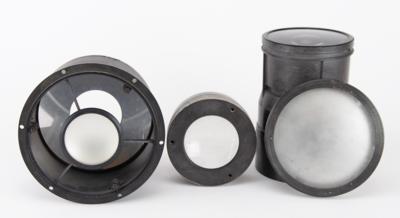 Lot #387 Otto Berg's Group of Large Lenses and Mirrors (4) - Image 1