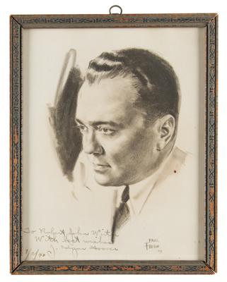 Lot #274 J. Edgar Hoover Signed Photograph - Image 2