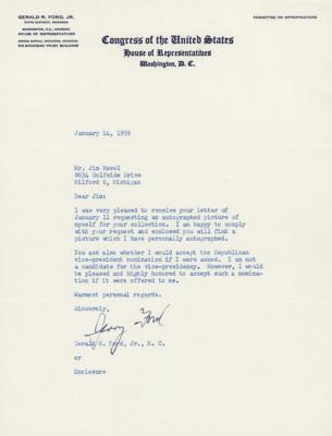 Lot #92 Gerald Ford Typed Letter Signed on VP Nomination - Image 1