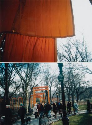 Lot #431 Christo and Jeanne-Claude (2) Original Nylon Squares from 'The Gates' Installation - Image 2