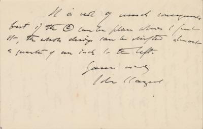 Lot #442 John Singer Sargent Autograph Letter Signed - Image 3