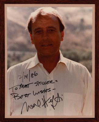Lot #528 Neal Hefti (2) Signed Items - AMQS and Photograph - Image 2