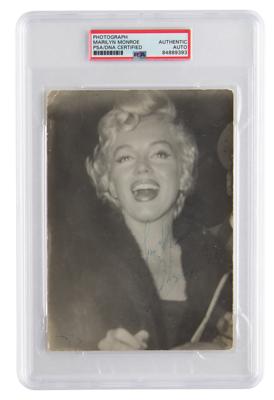 Lot #591 Marilyn Monroe Signed Photograph