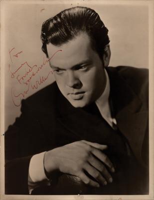 Lot #601 Orson Welles Signed Photograph
