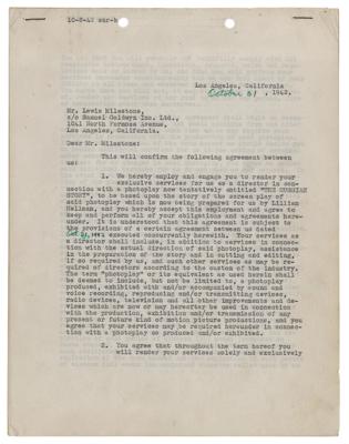 Lot #671 Lewis Milestone Document Signed for The Russian Story - Image 2