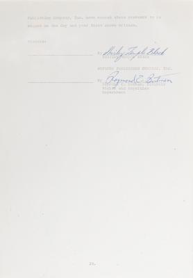 Lot #700 Shirley Temple Document Signed - Image 1