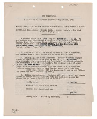 Lot #656 Buster Keaton Document Signed - Image 2