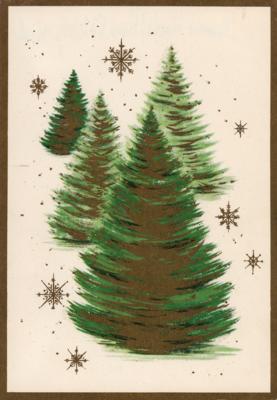 Lot #659 Fritz Lang Signed Christmas Card - Image 2