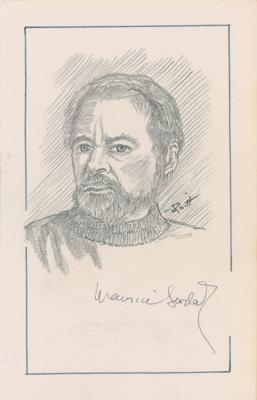 Lot #496 Maurice Sendak Signed Sketch - Image 1