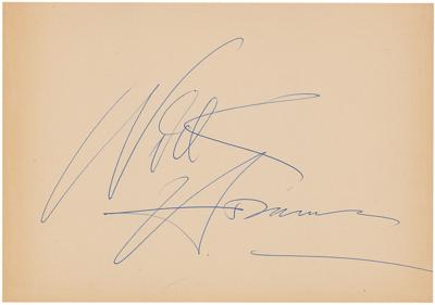 Lot #605 Nick Adams Signature - Image 1