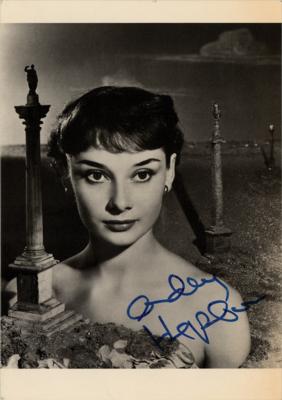 Lot #573 Audrey Hepburn Signed Photograph