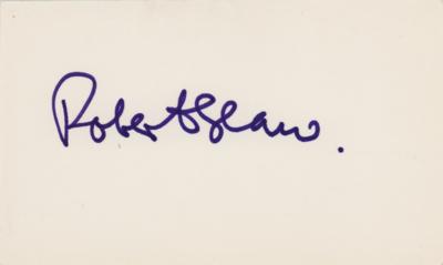 Lot #690 Robert Shaw Signature
