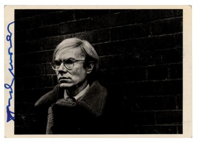 Lot #428 Andy Warhol Signed Photograph