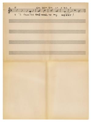 Lot #670 Mickey Mouse Club: Jimmie Dodd ALS, 45 RPM Acetate, and Sheet Music - Image 8