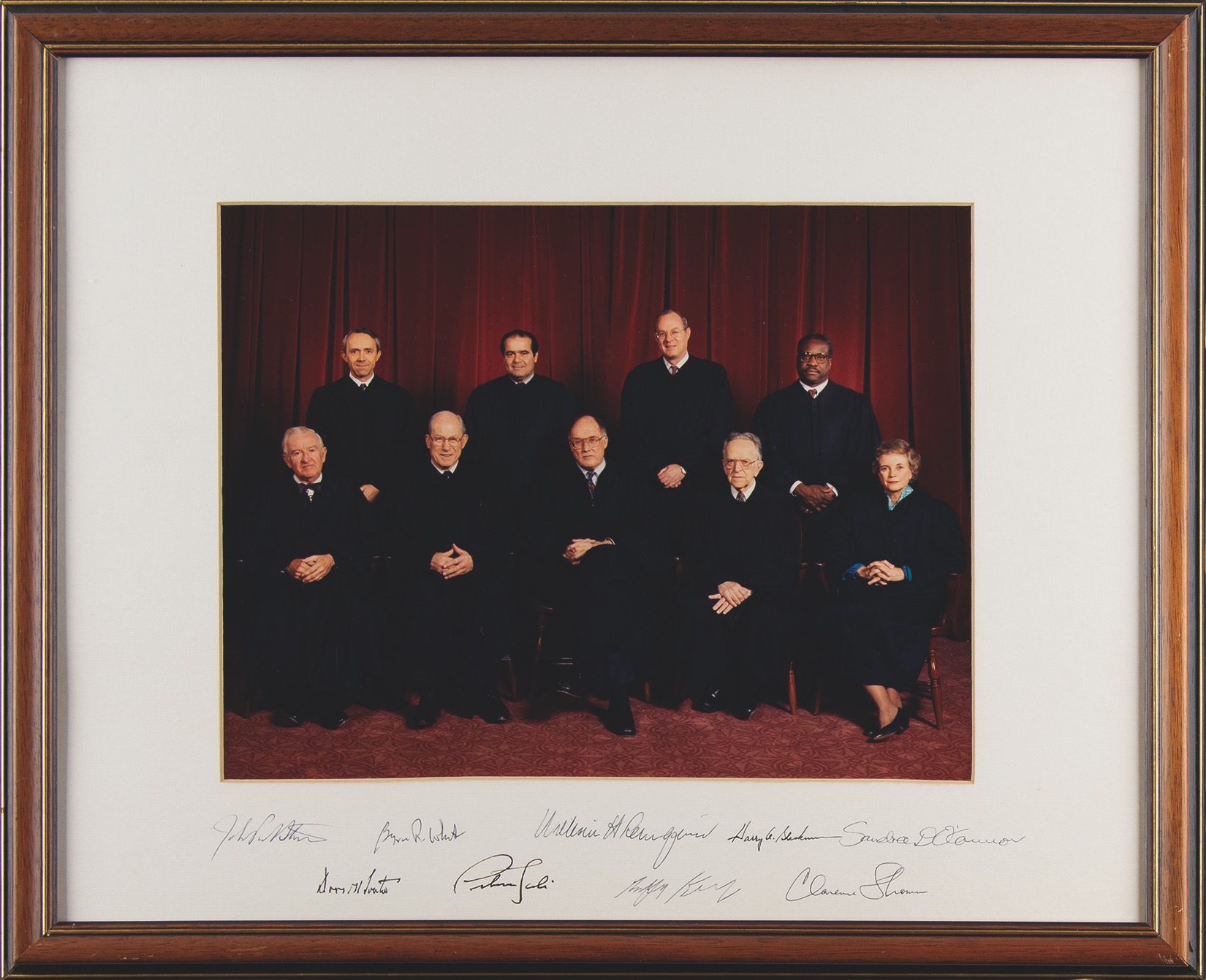 Lot #153 Rehnquist Court Oversized Signed Photograph - Image 1