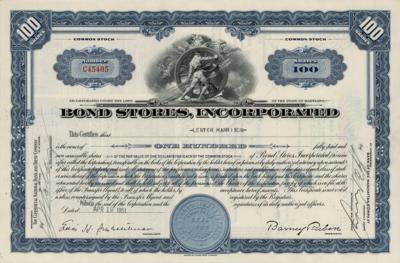 Lot #732 Les Harrison Signed Stock Certificate - Image 1